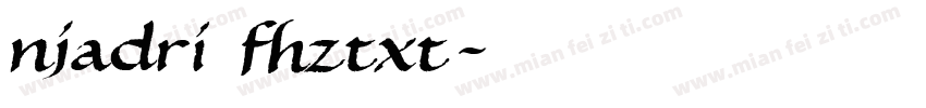 njadri fhztxt字体转换